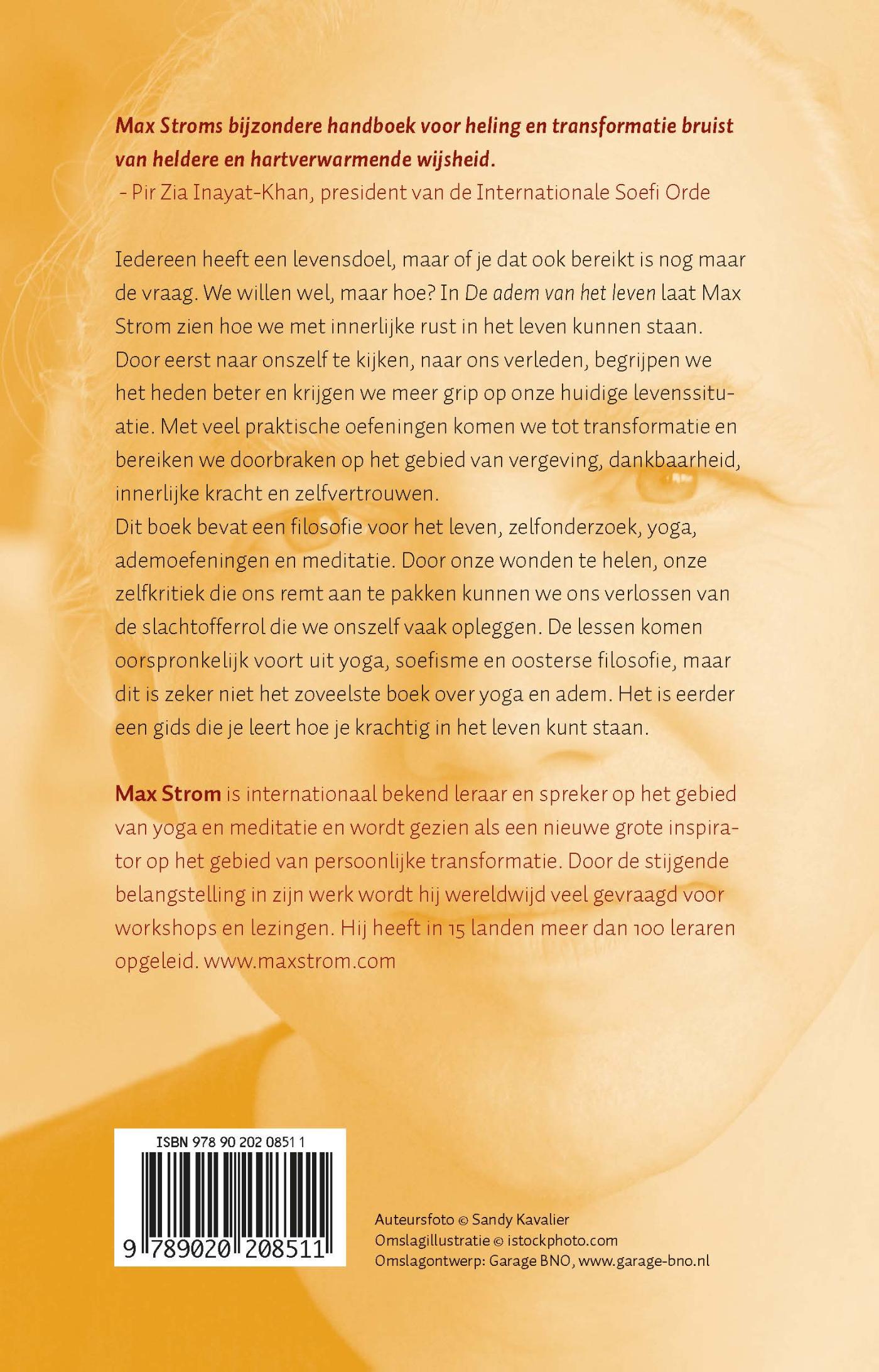 Achterkant van De adem van het leven