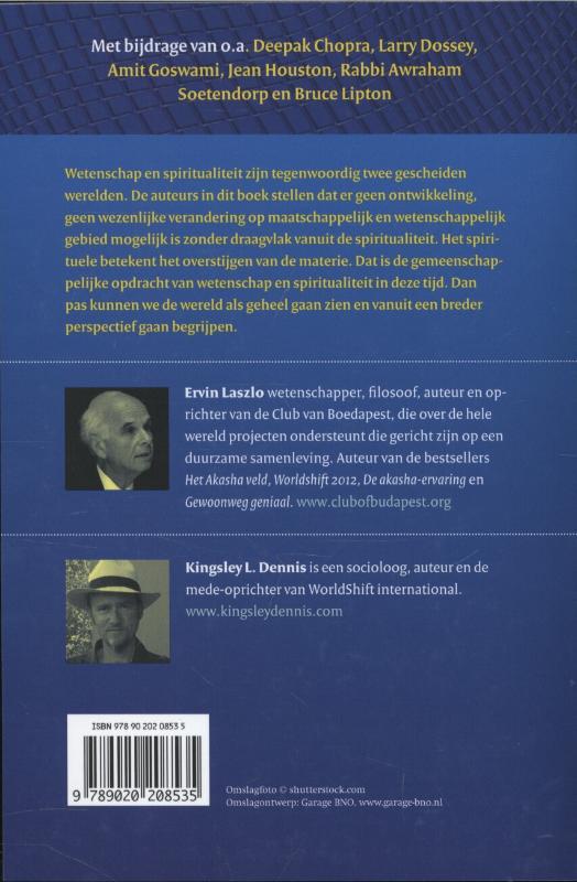 Achterkant van De verbinding tussen wetenschap en spiritualiteit