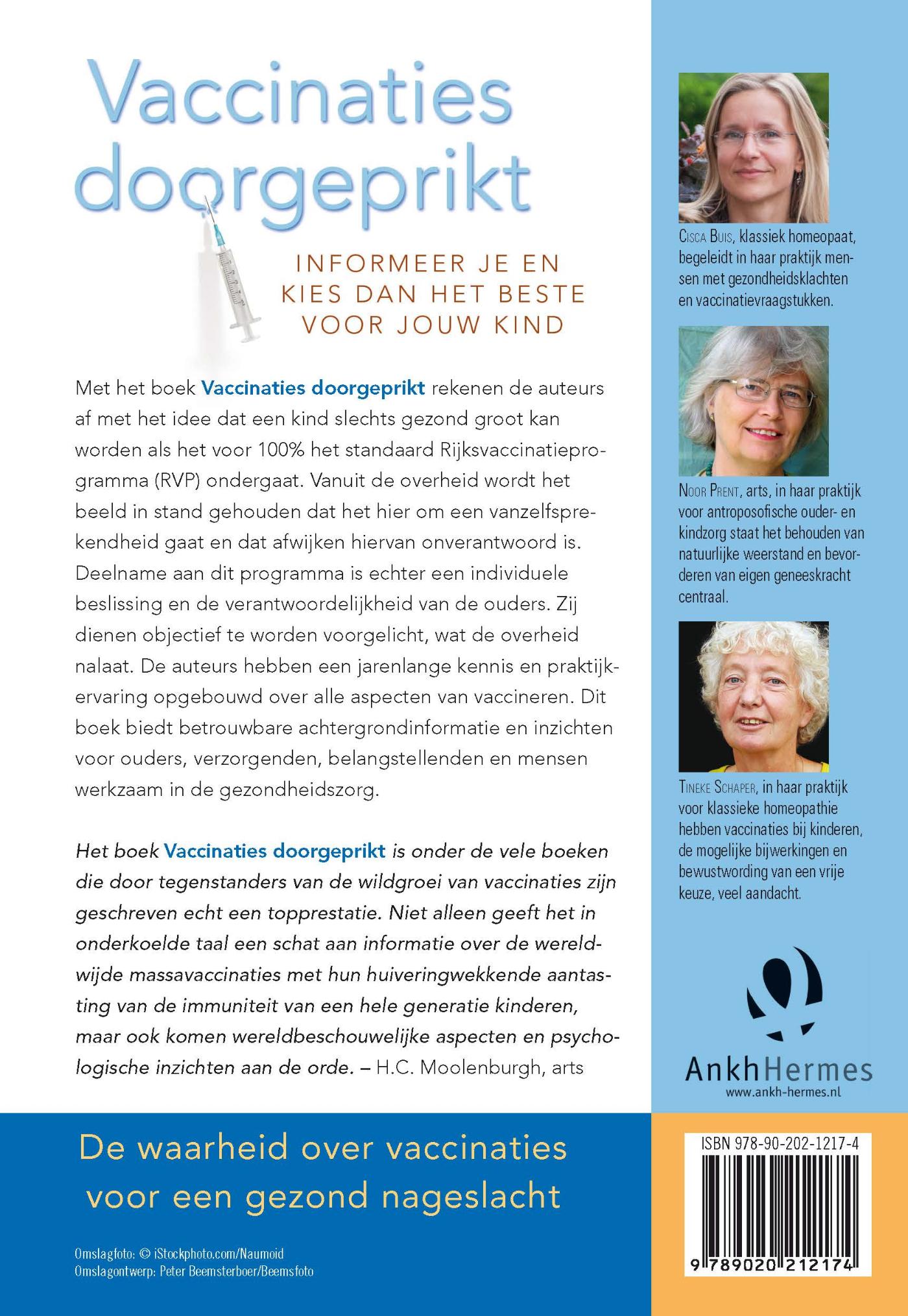 Achterkant van Vaccinaties doorgeprikt