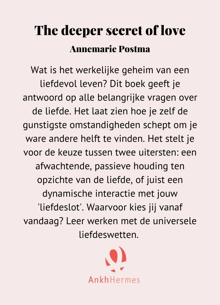 Achterkant van The deeper secret of love