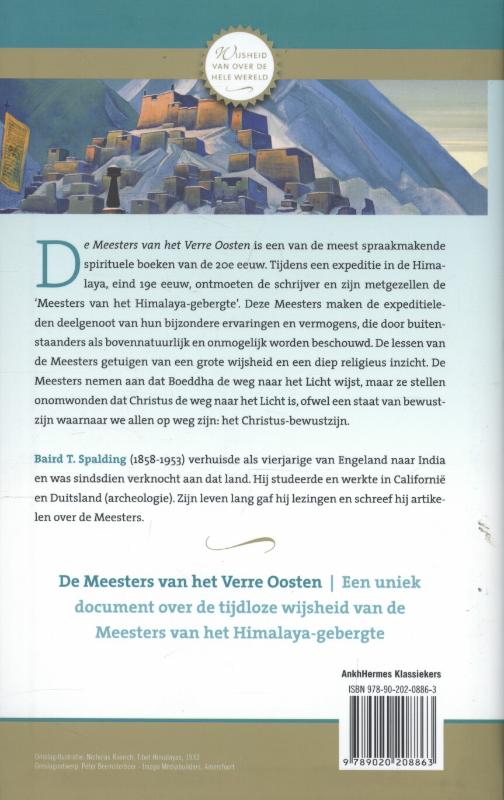 Achterkant van De meesters van het verre Oosten