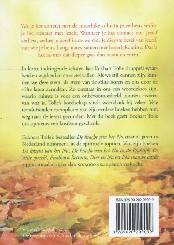 Achterkant van De stilte spreekt