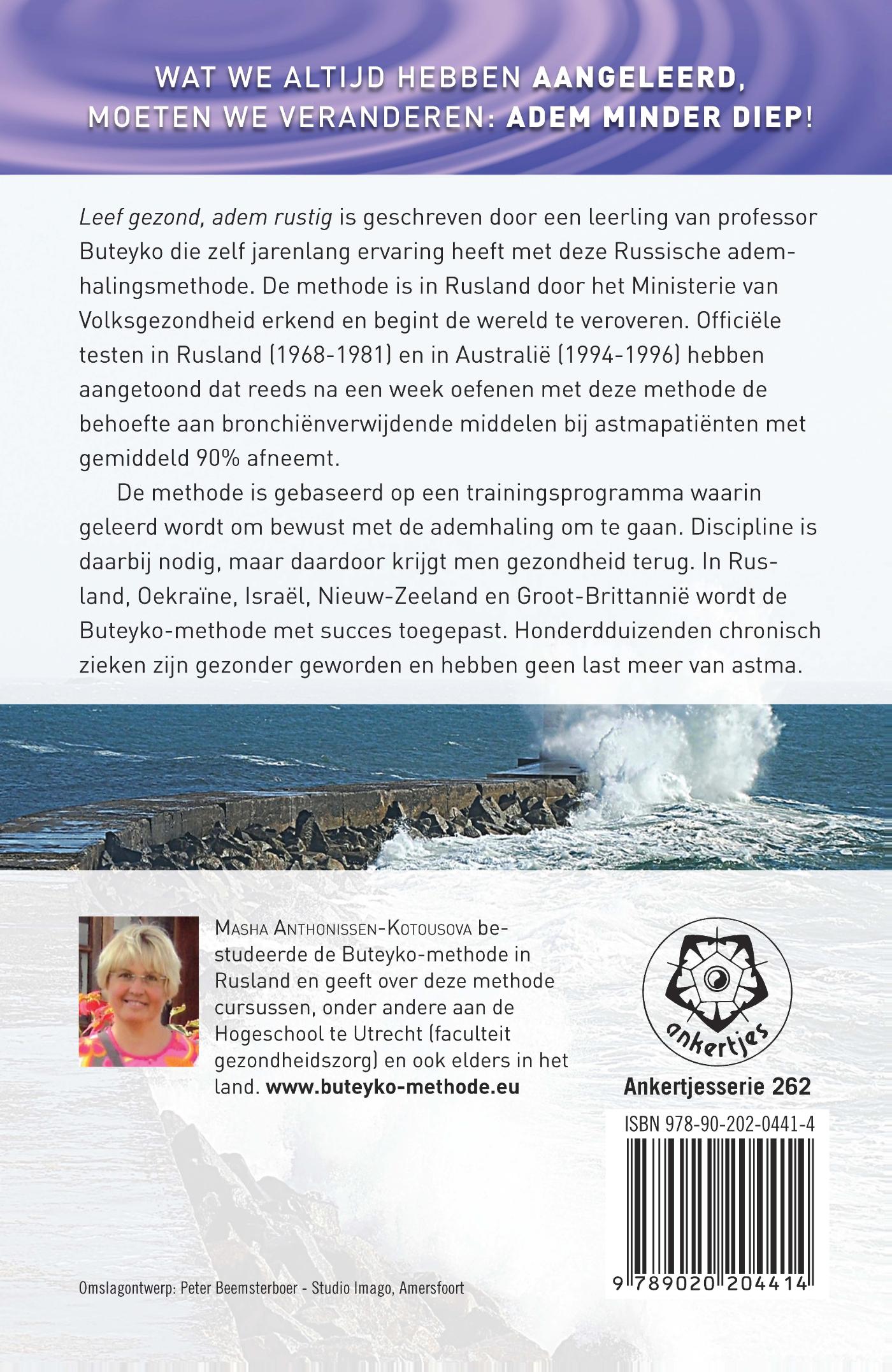 Achterkant van Leef gezond, adem rustig