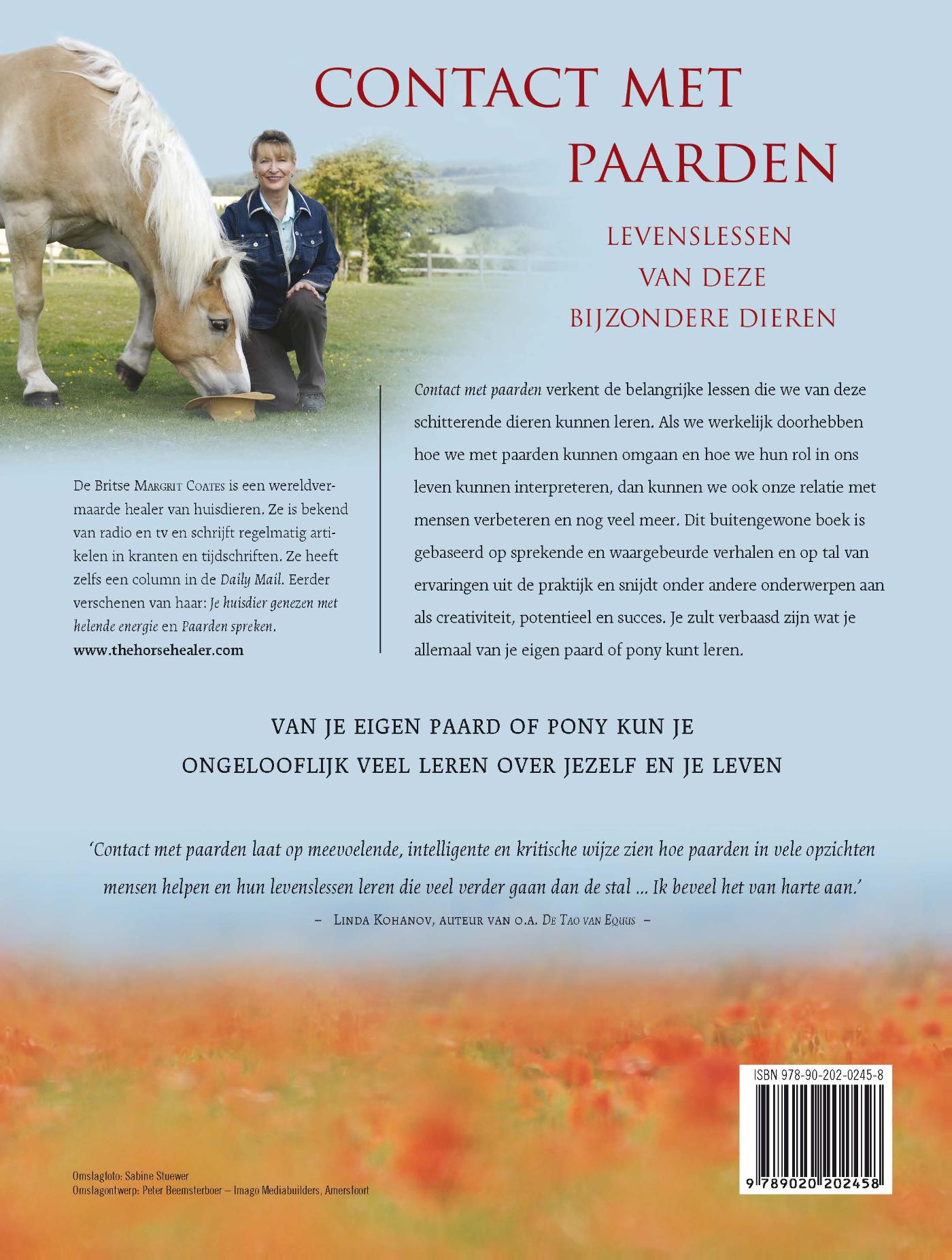 Achterkant van Contact met paarden