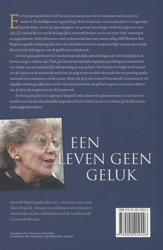 Achterkant van Een leven geen geluk