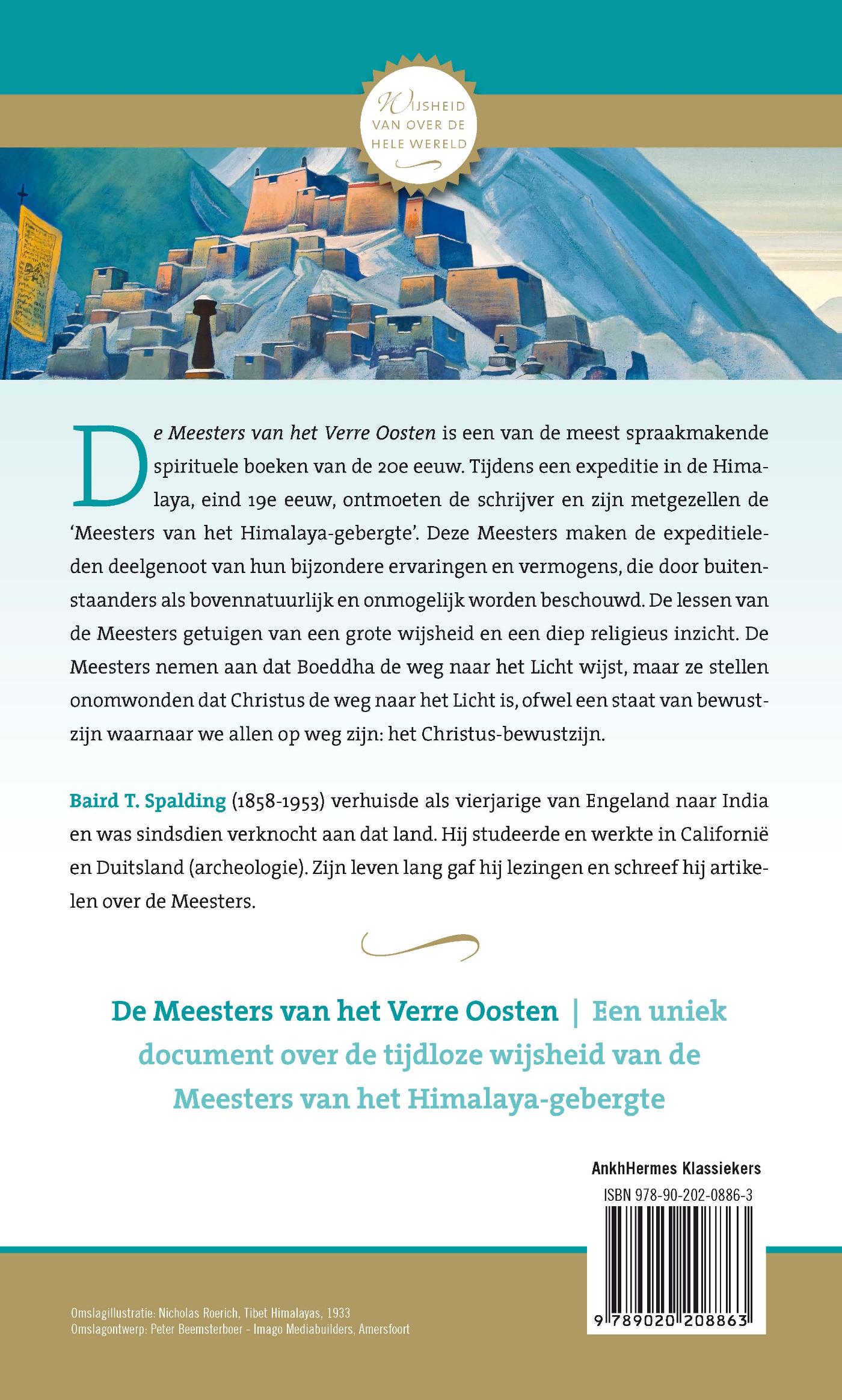 Achterkant van De meesters van het Verre Oosten