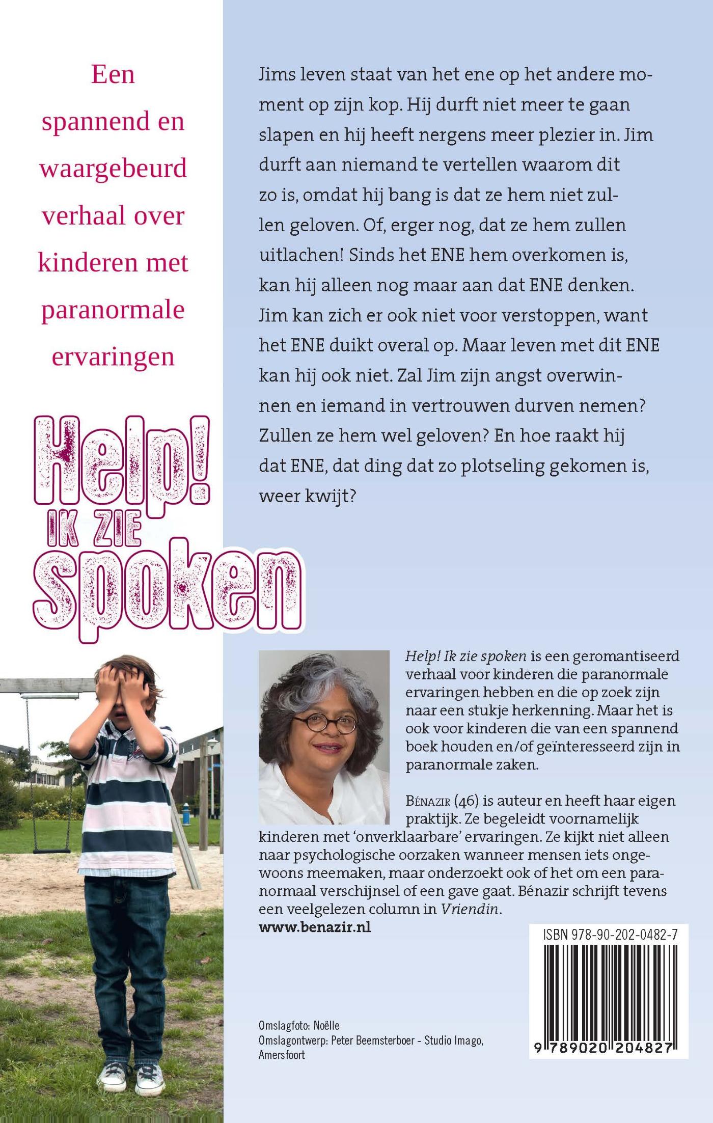 Achterkant van Help! ik zie spoken