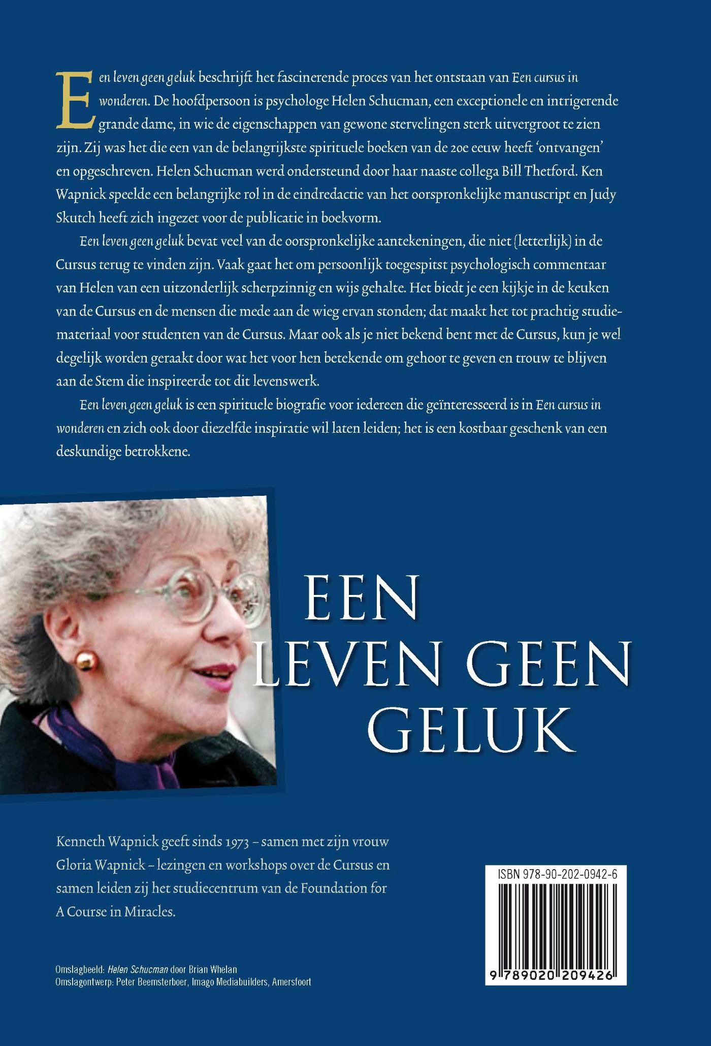Achterkant van Een leven geen geluk
