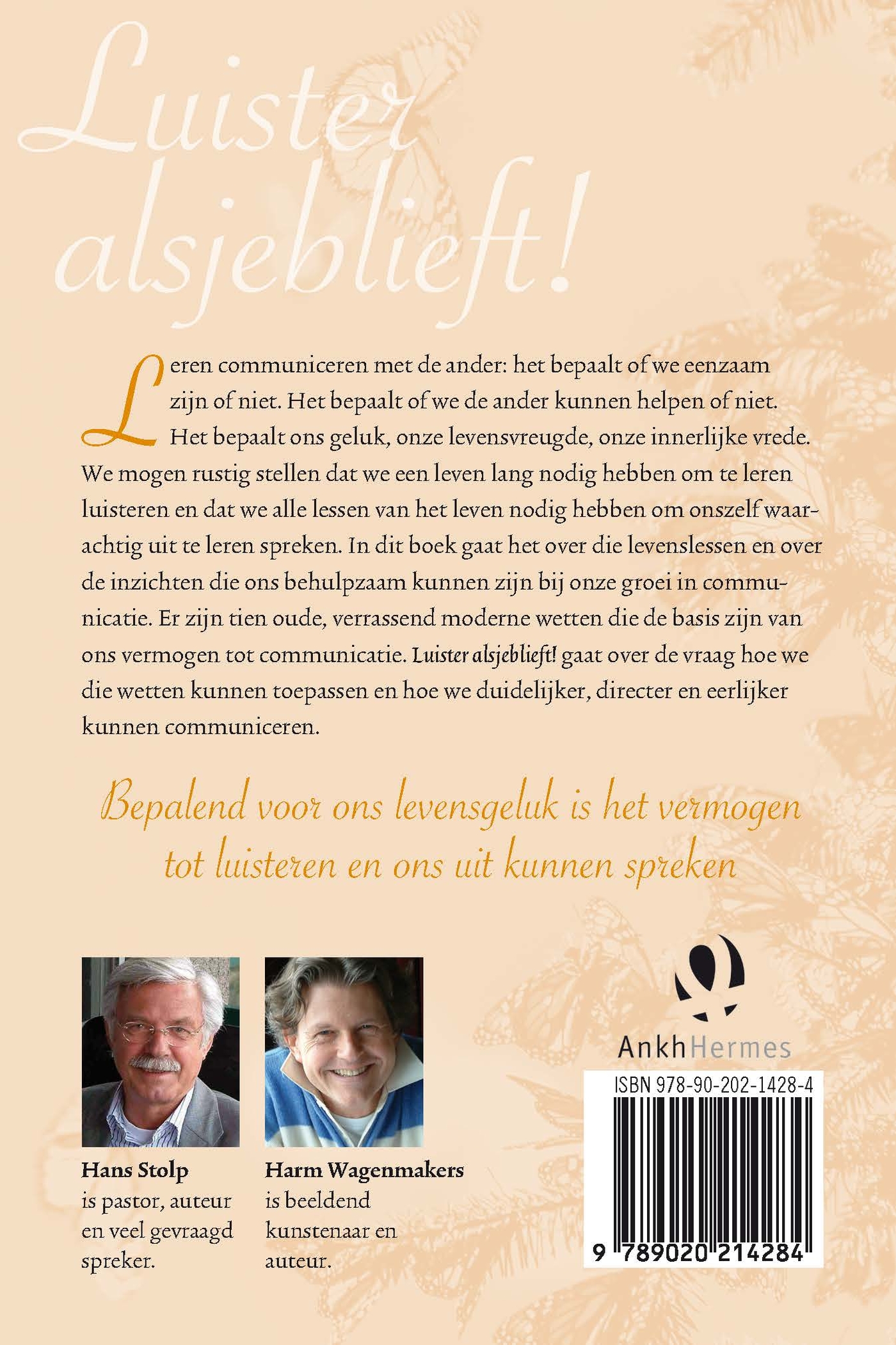 Achterkant van Luister alsjeblieft!