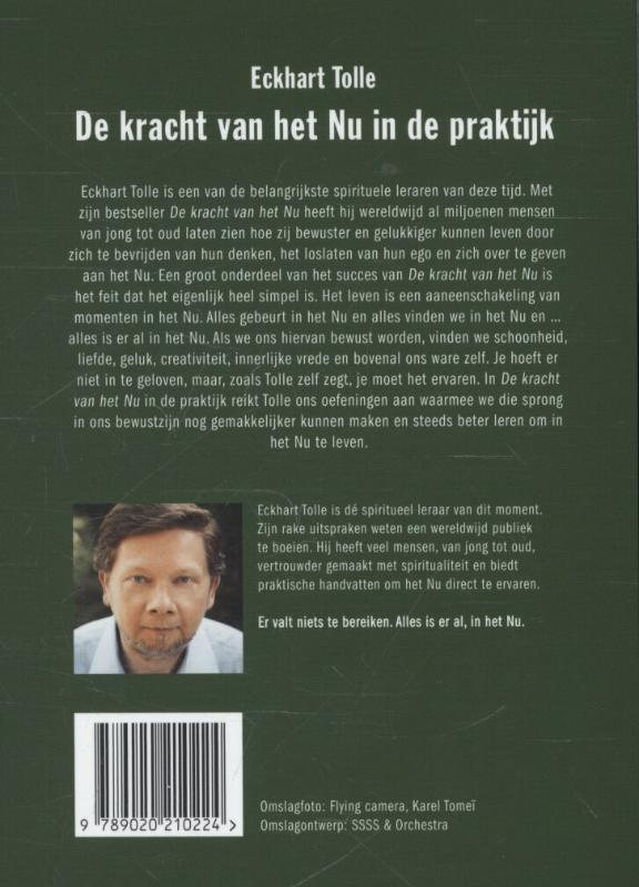 Achterkant van De kracht van het nu in de praktijk