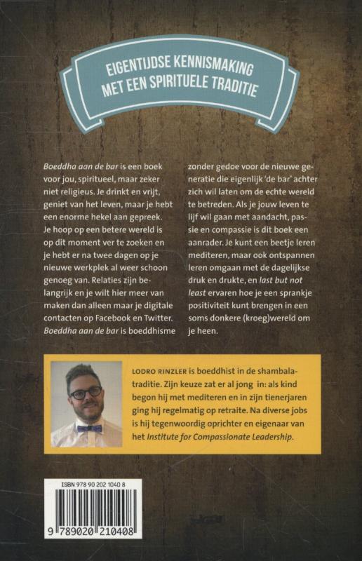 Achterkant van Boeddha aan de bar