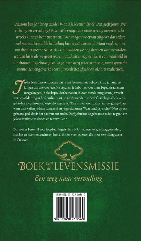Achterkant van Boek van de levensmissie