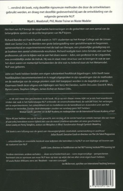 Achterkant van Het hart van NLP