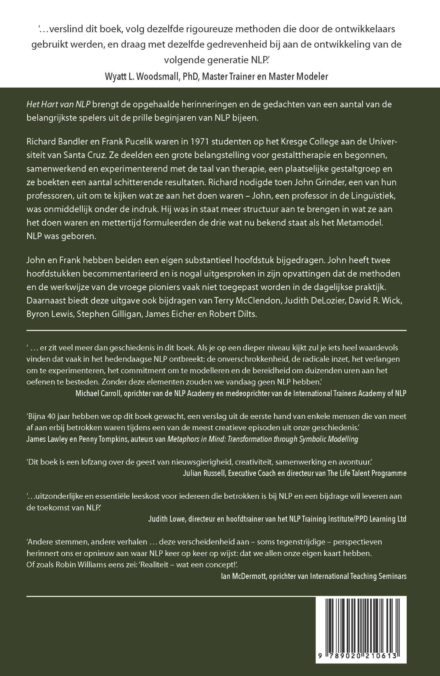Achterkant van Het hart van NLP