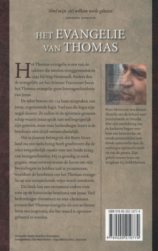Achterkant van Het Evangelie van Thomas