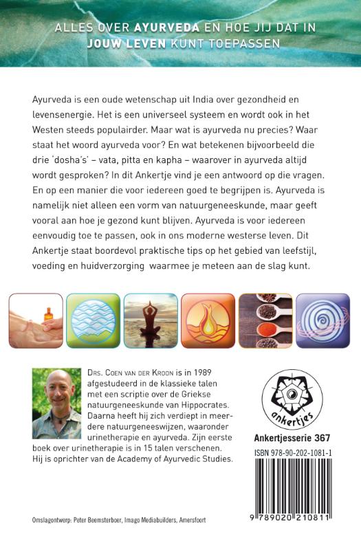 Achterkant van Ayurveda