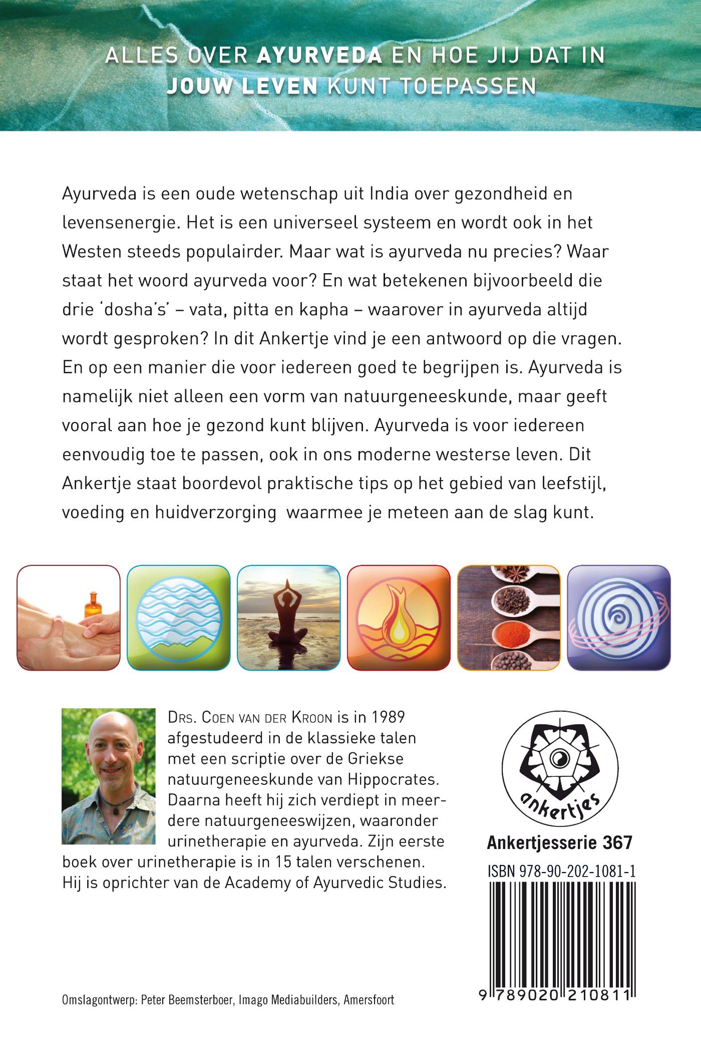 Achterkant van Ayurveda