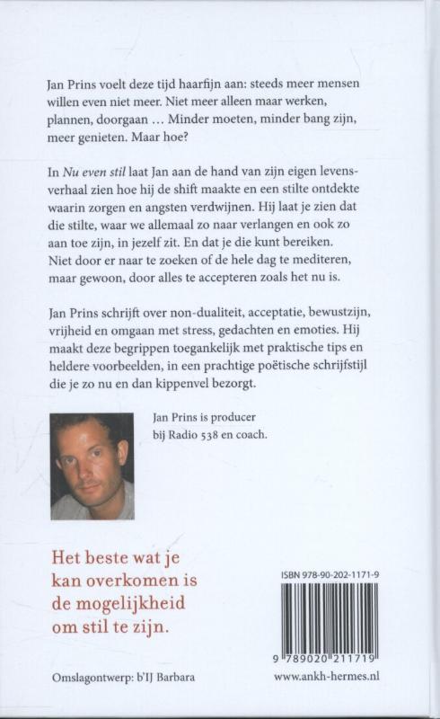 Achterkant van Nu even stil