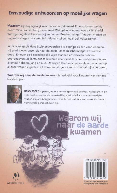 Achterkant van Waarom wij naar de aarde kwamen