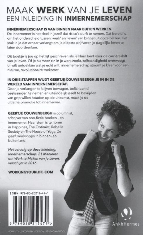 Achterkant van Maak werk van je leven