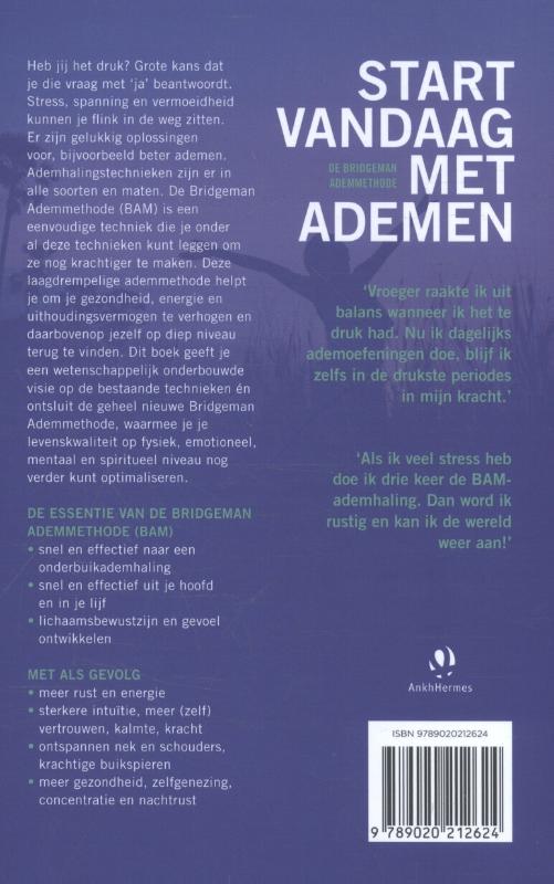 Achterkant van Start vandaag met ademen