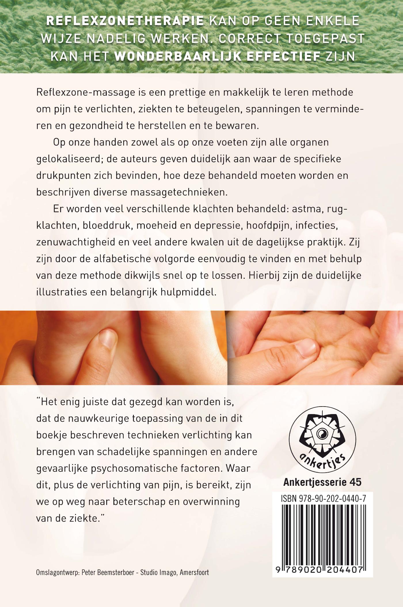 Achterkant van Voetzool- en handmassage