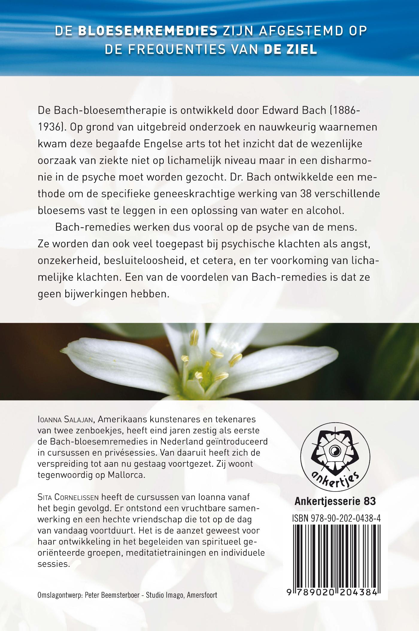 Achterkant van Werkboekje Bach remedies