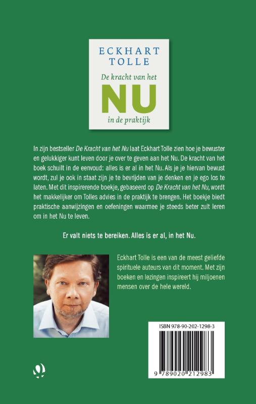 Achterkant van De kracht van het nu in de praktijk