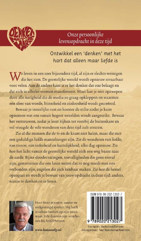 Achterkant van Onze persoonlijke levensopdracht in deze tijd