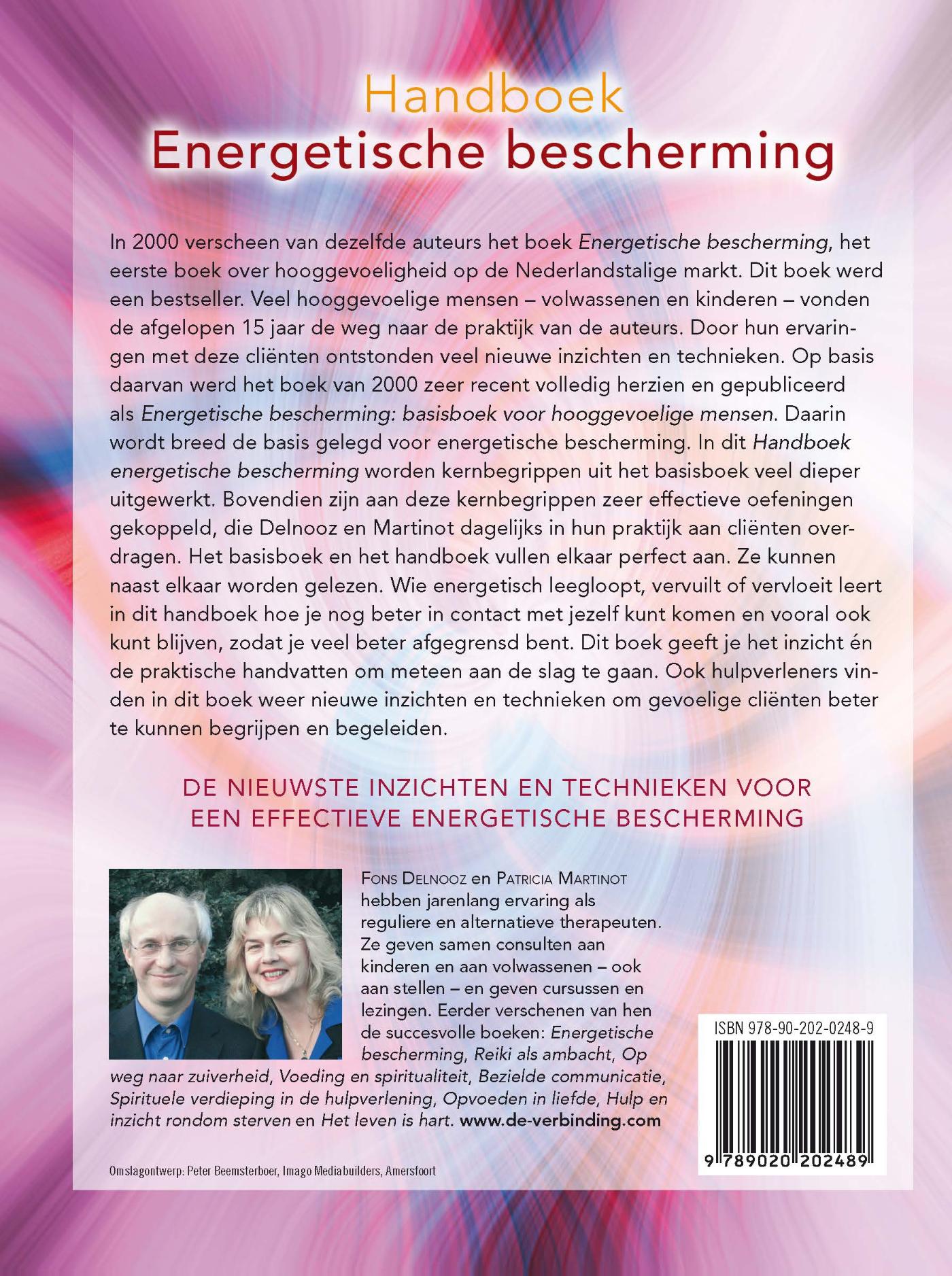 Achterkant van Handboek energetische bescherming