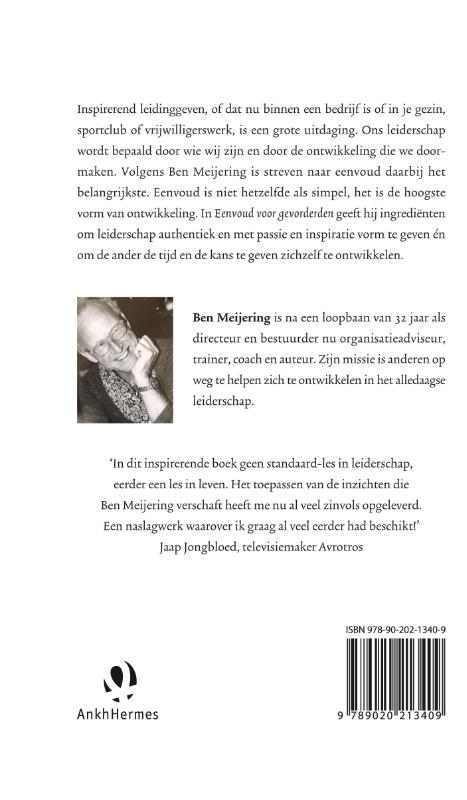 Achterkant van Eenvoud voor gevorderden