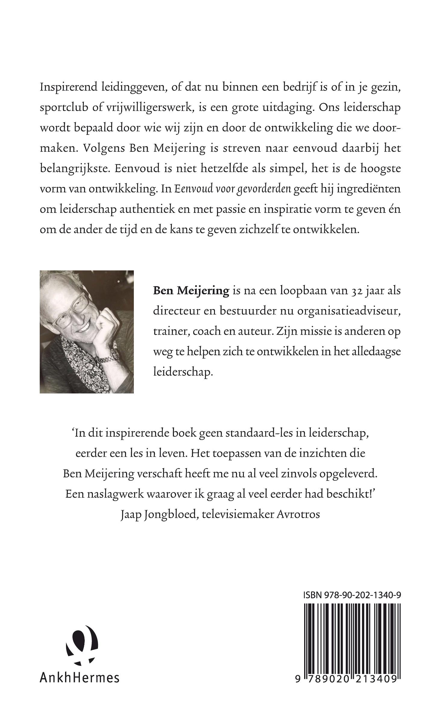 Achterkant van Eenvoud voor gevorderden