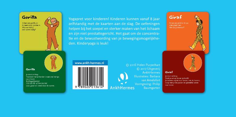Achterkant van Kinderyogakaarten