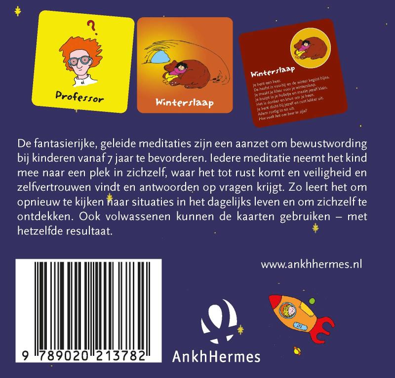 Achterkant van Kindermeditatiekaarten