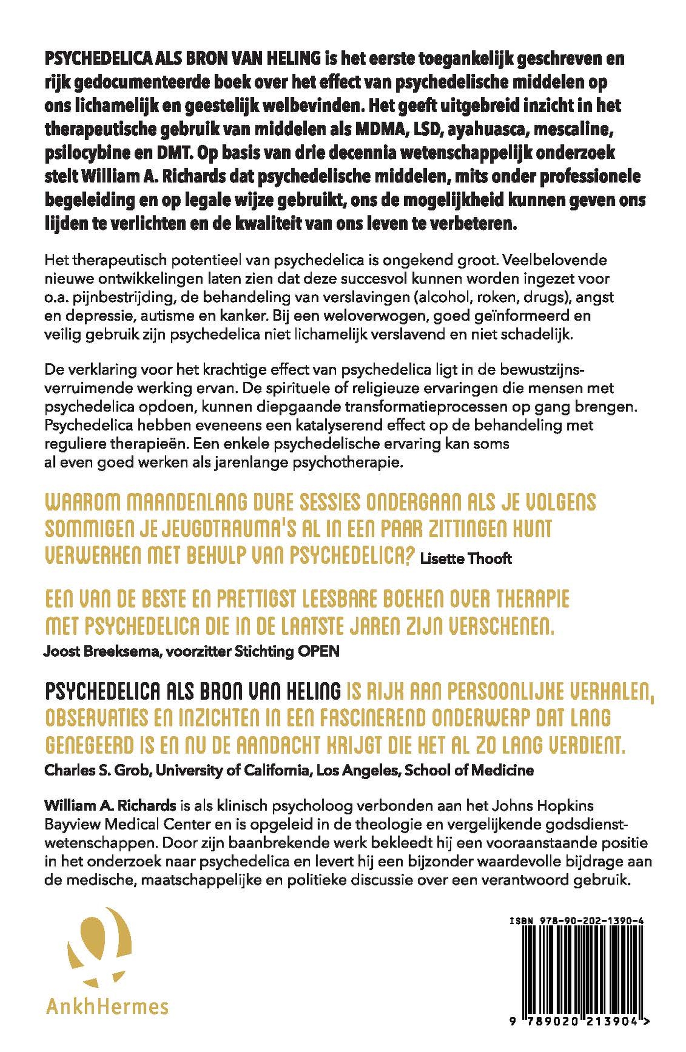 Achterkant van Psychedelica als bron van heling