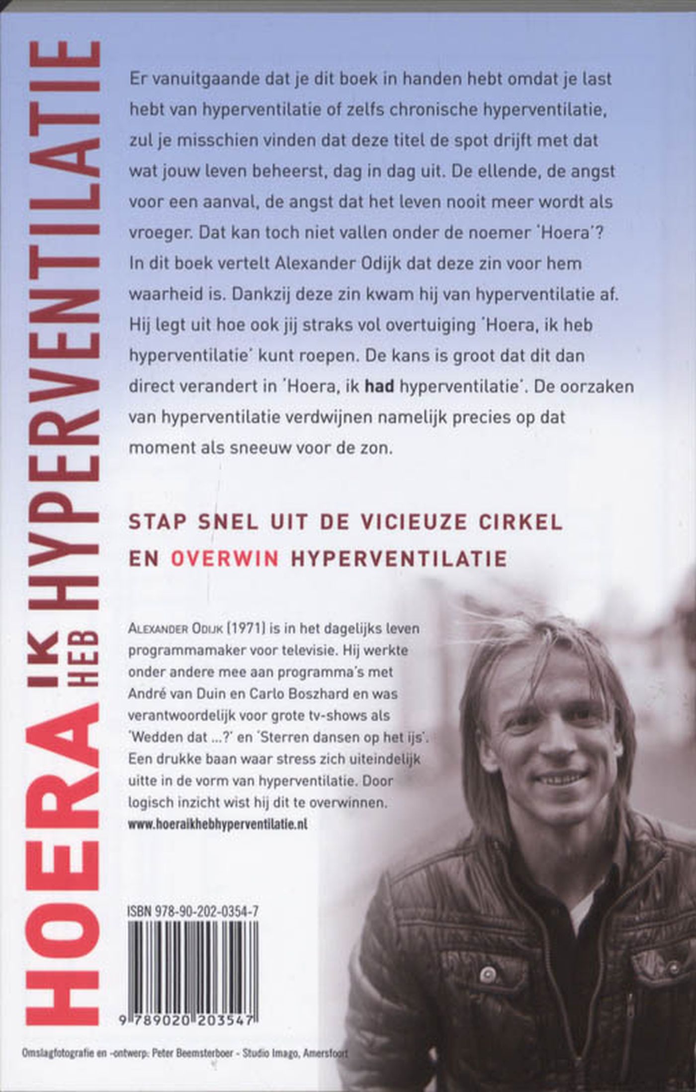 Achterkant van Hoera, ik heb hyperventilatie