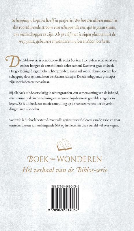 Achterkant van Boek van wonderen