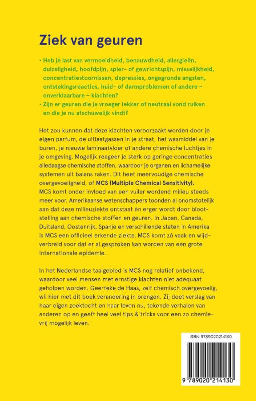 Achterkant van Geur- en chemicaliënovergevoeligheid