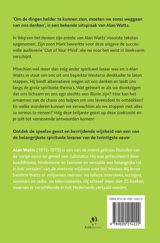 Achterkant van Weg van het denken
