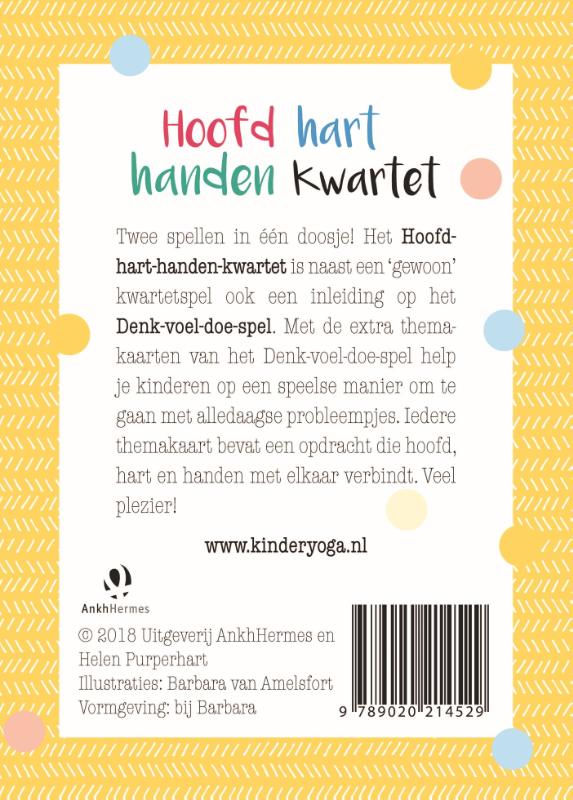 Achterkant van Hoofd hart handen kwartet