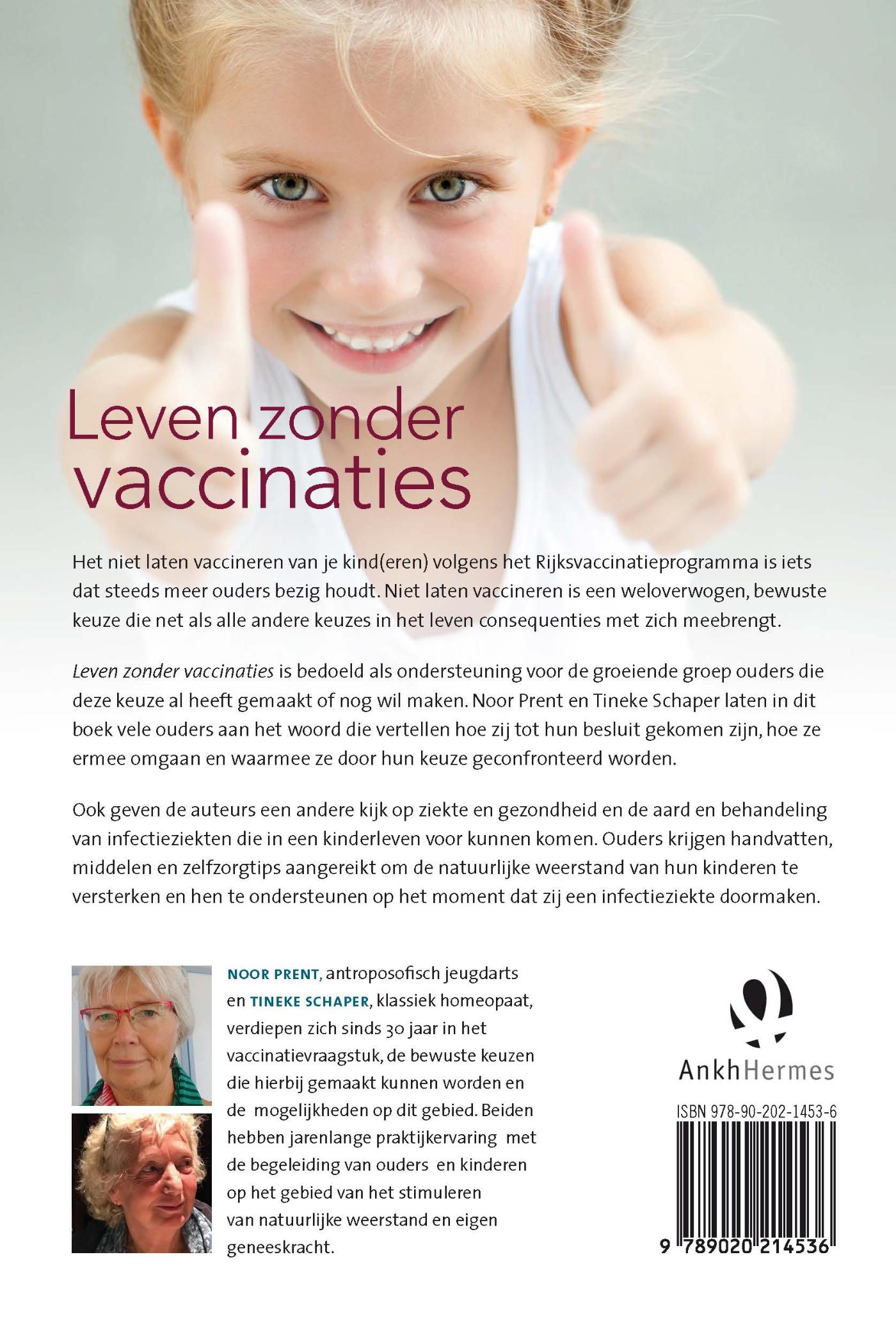 Achterkant van Leven zonder vaccinaties