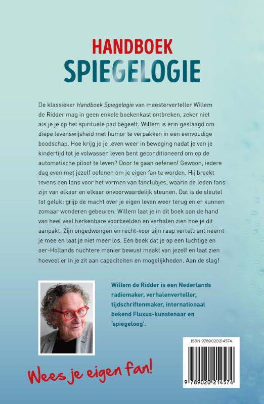 Achterkant van Handboek Spiegelogie