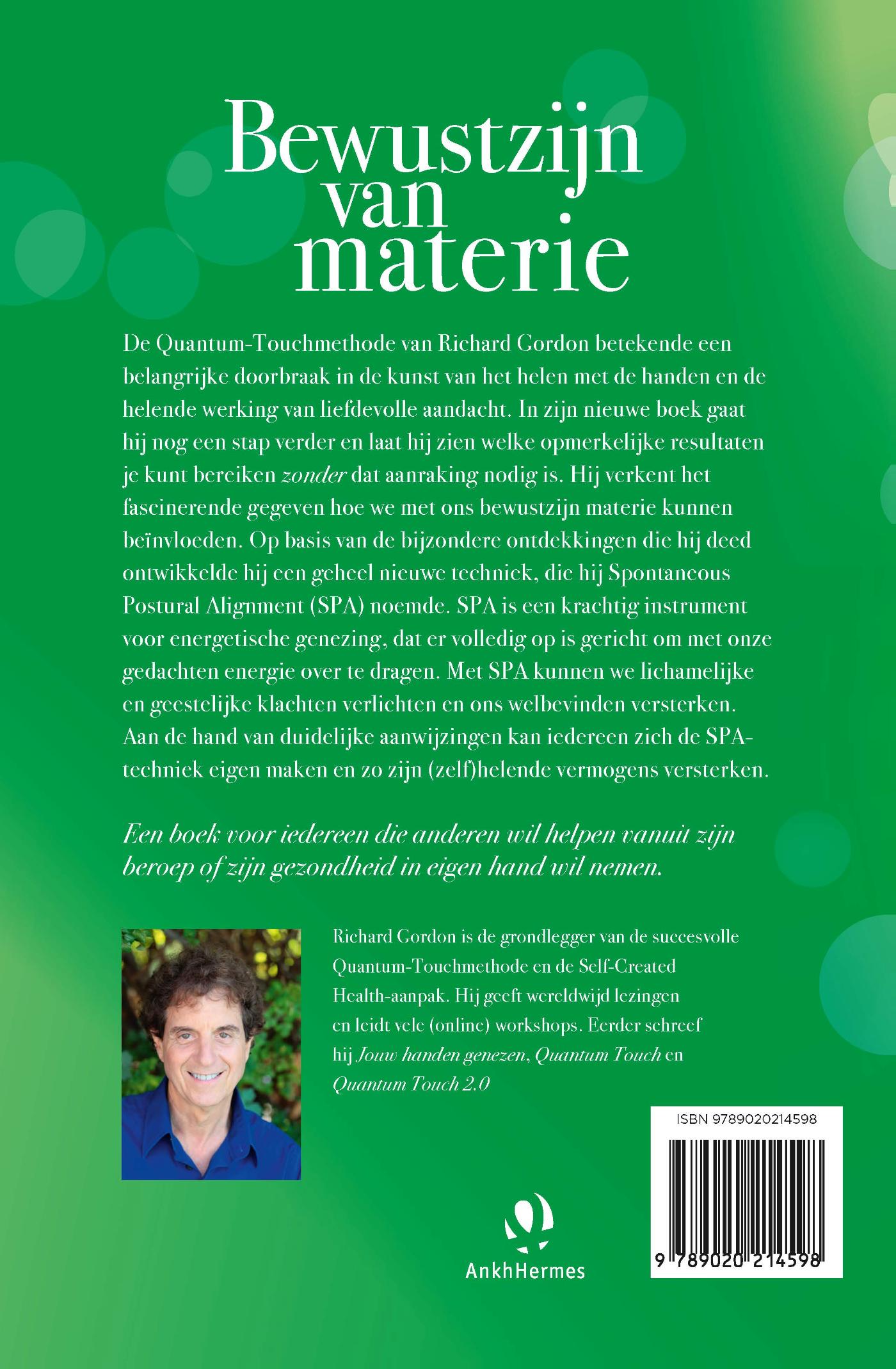 Achterkant van Bewustzijn van materie