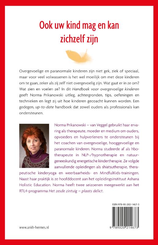 Achterkant van Handboek voor overgevoelige kinderen