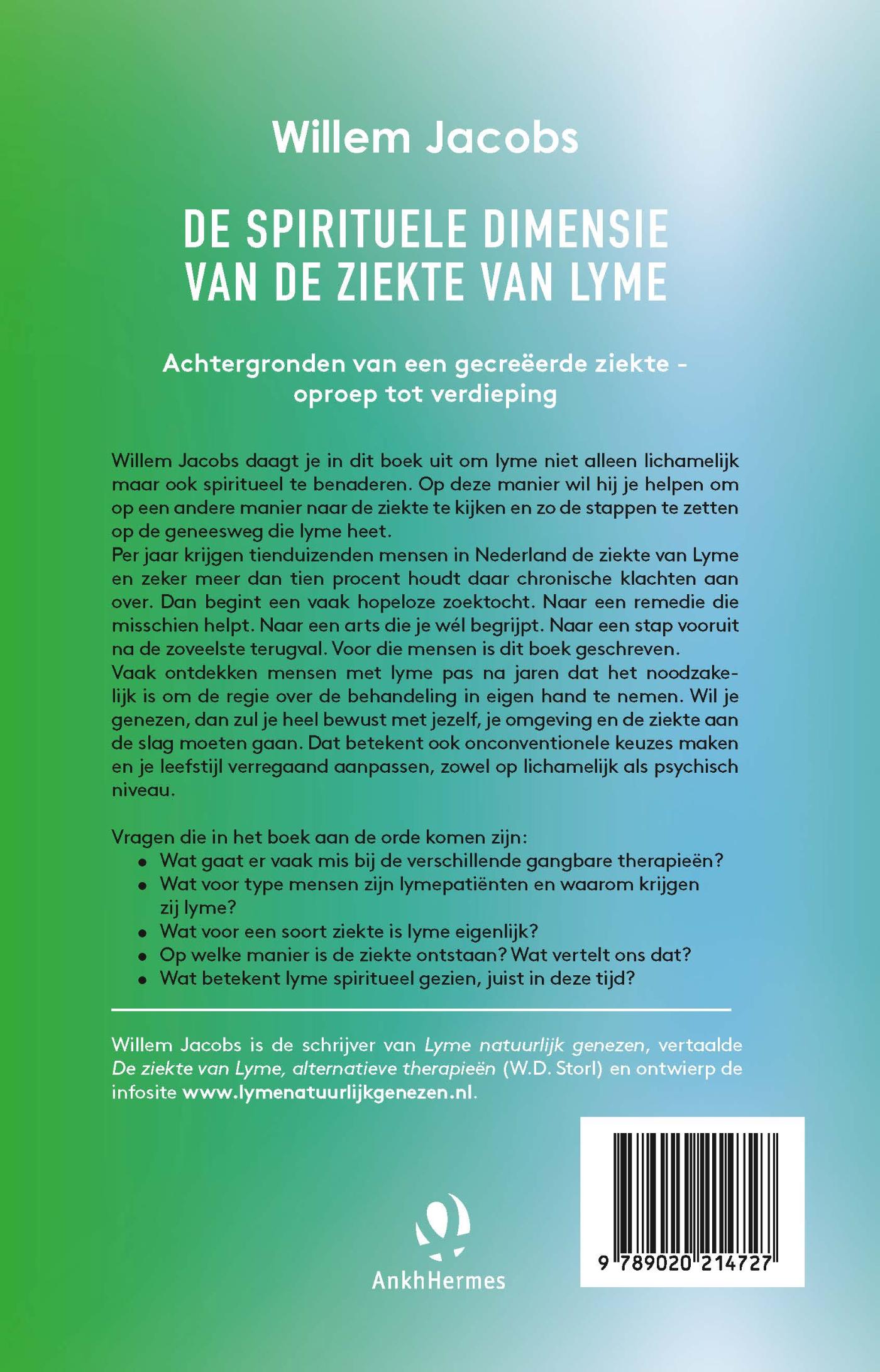 Achterkant van De spirituele dimensie van de ziekte van Lyme