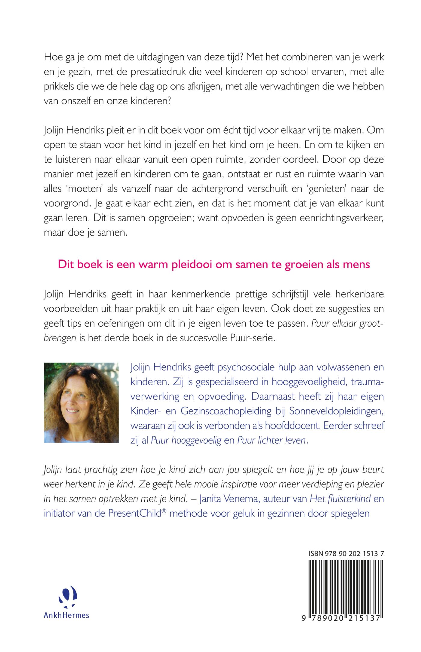 Achterkant van Puur Elkaar grootbrengen