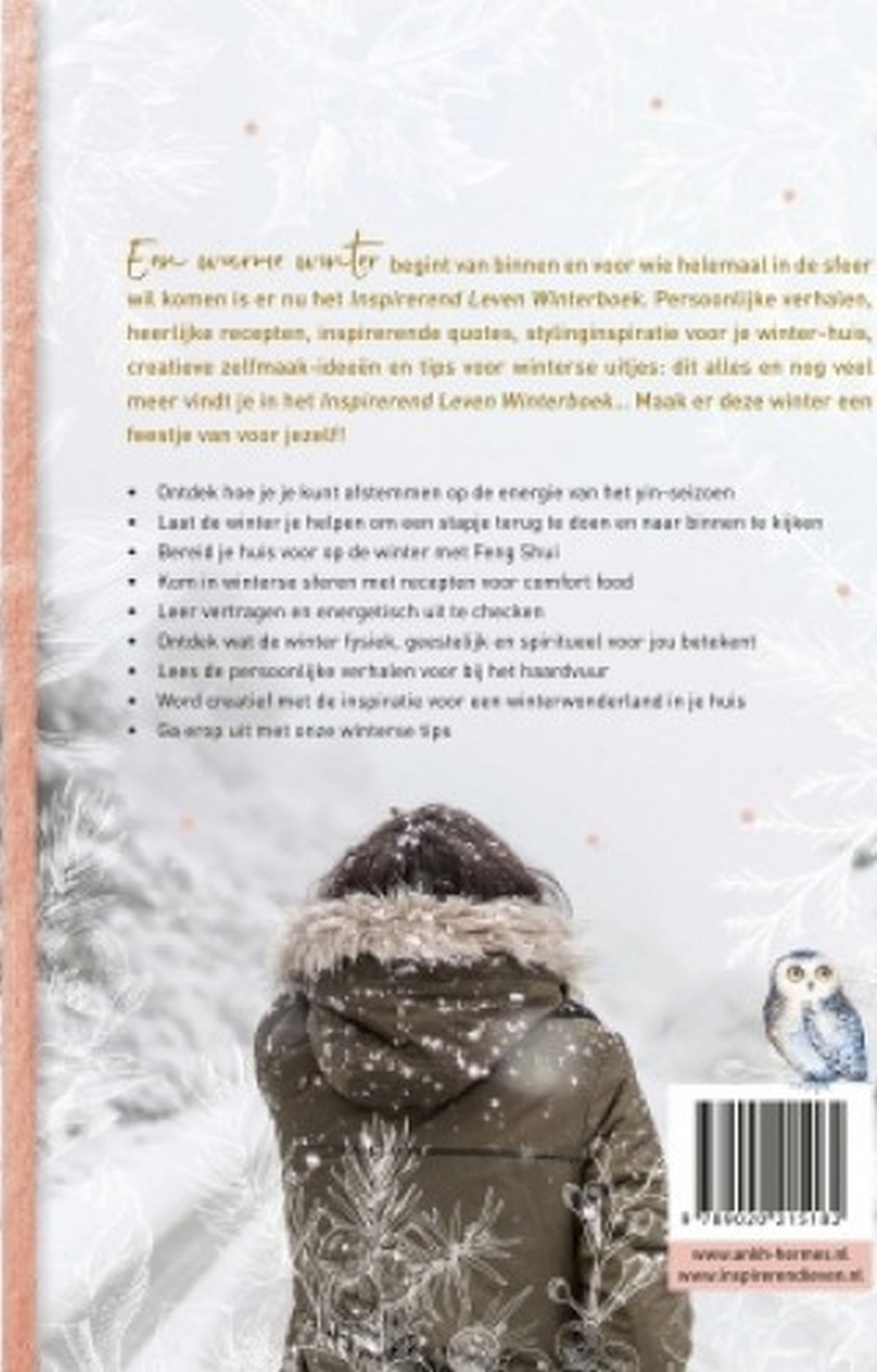 Achterkant van Winterboek Inspirerend Leven
