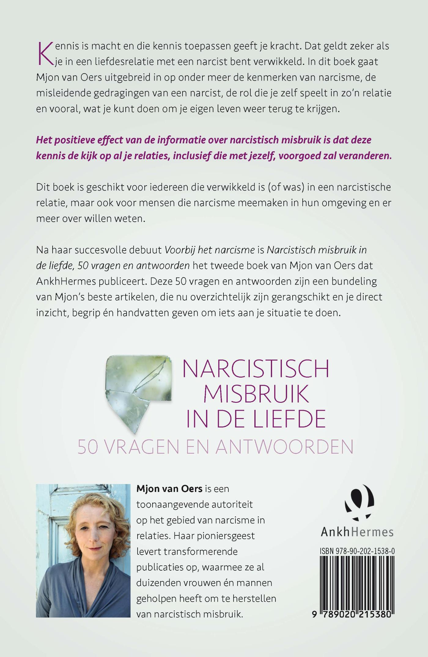 Achterkant van Narcistisch misbruik in de liefde