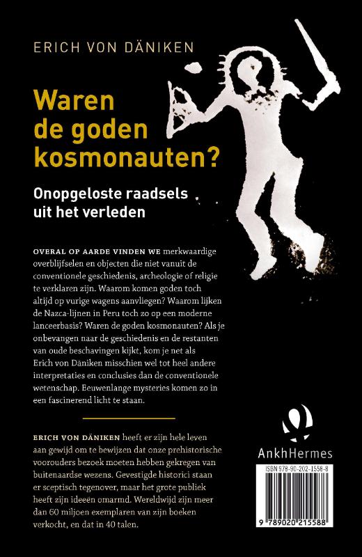Achterkant van Waren de goden kosmonauten
