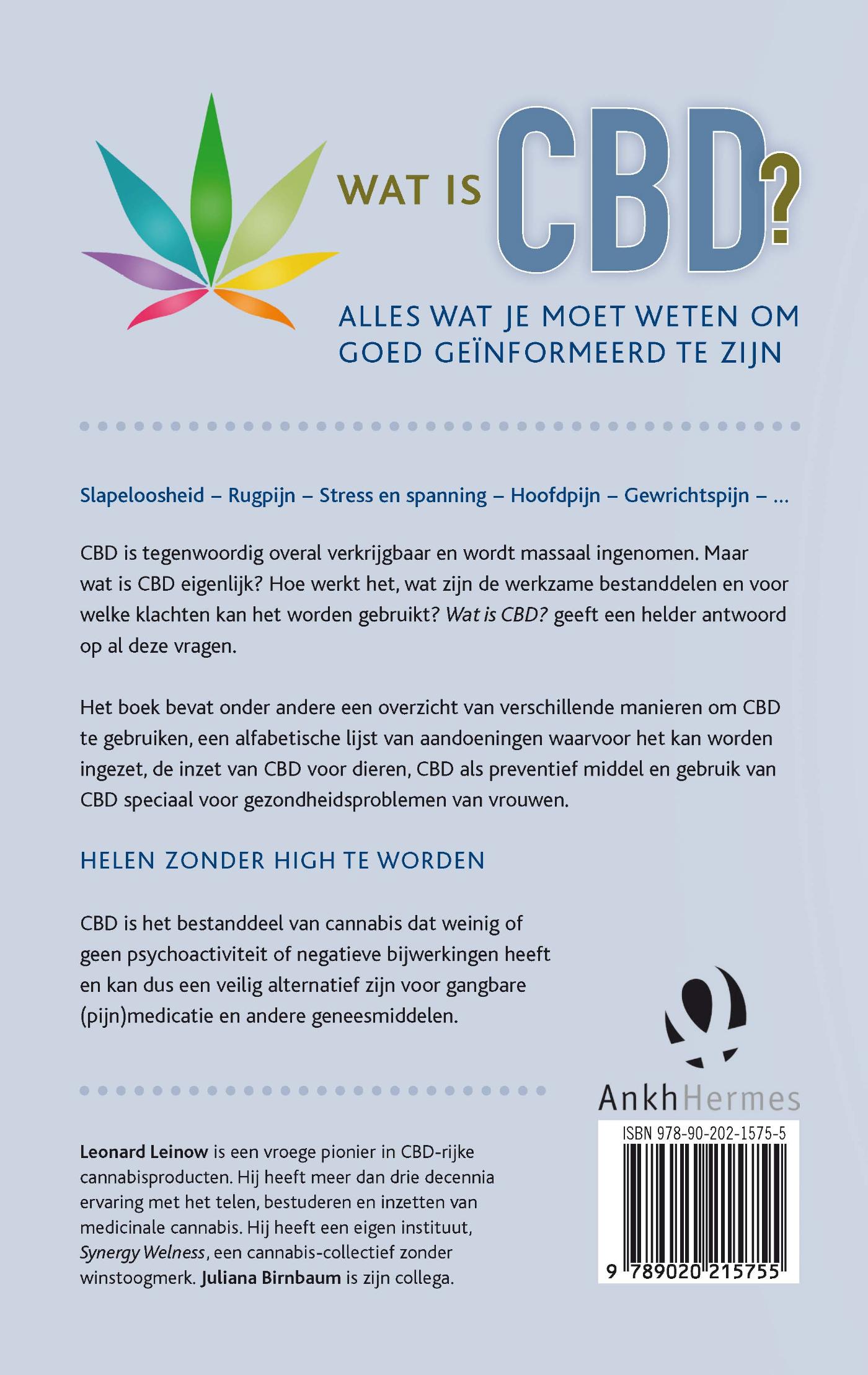 Achterkant van Wat is CBD?